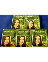 5 Sachet Black Rose Kali Mehandi Black Henna Herbal Hair Color 10gm X 5 = 50gms