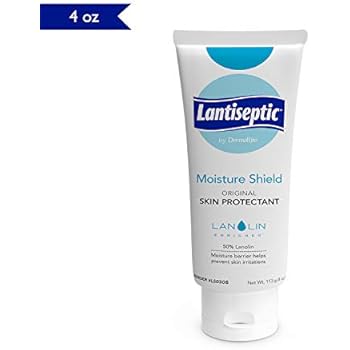 Moisture Barrier Skin Cream - Lanolin Ointment Treats and Protects Dry, Irritated, Chaffed, and Cracking Skin- 50% Lanolin Enriched - 4 oz. Tube - by Lantiseptic