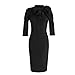 Women's Celebrity 1950s Vintage Retro Bow Cocktail Party Evening Dress 469 Blk 12