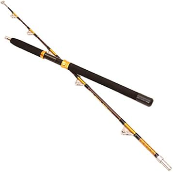 Amazon Co Jp ガラス製釣り竿 トラベルロッド 2点 5フィート4インチ 60ポンド 40 1ポンド編み ハリバット マグロ 海水ロッド スポーツ アウトドア