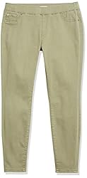 Amazon Essentials Women's Mid-Rise Stretch Pull-On