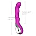 Tracy's Dog Full Silicone G Spot Vibrator Rechargeable Waterproof Vibrator (Rose Red)