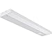 GETINLIGHT 18-inch 3 Color Levels LED Under Cabinet Lighting, Hardwired or Plugged-in, Selectable White 2700K/3000K/4000K, Dimmable, White Finished, IN-0210-2