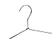 Amber Home 5 Pack 17'' Metal Clothes Hangers with Polished Chrome, Heavy Duty Silver Metal Wire Hanger for Coat, Shirt, Suit, Pants
