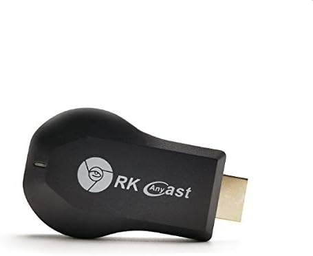 FCCQN RK Anycast M9 Upgraded Wireless HDMI TV Dongle Screen Mirror 1080P Mini Wireless Display Receiver Support chromecast Miracast DLNA Airplay for iOS/Android/Windows/Mac/TV/Projector