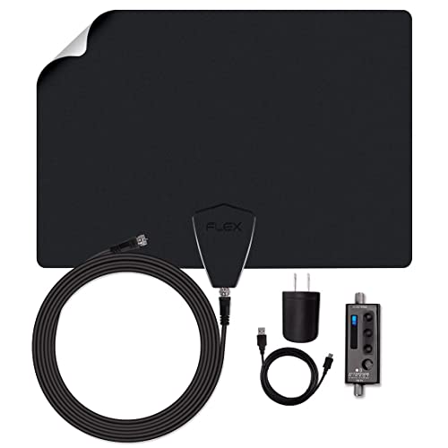 Antennas Direct ClearStream FLEX Amplified TV Antenna, 50+ Mile Range
