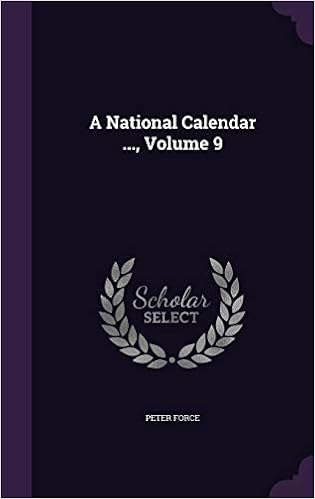 Buy A National Calendar Volume 9 Book Online At Low Prices In India A National Calendar Volume 9 Reviews Ratings Amazon In