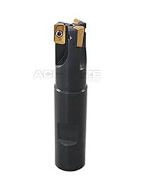 Accusize   3 4 pulgadas 90 Deg con cuello cuadrado indexable End Mill con 3 unidades APKT11T308 insertos de carburo #0056 0917