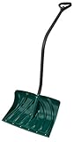 Suncast SC3250 18-Inch Snow Shovel/Pusher Combo with Ergonomic Shaped Handle and Wear Strip, Green