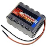 12V Tenergy 2000mAh NiMH Battery Pack with Bare Leads for RC Airplanes