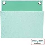 Martha Stewart Home Office with Avery Small Shagreen Pocket, Blue, 8