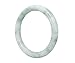 Karatgem Jewelry Natural Jadeite Jade Round Bangle Bracelet 58-61mm Inner from US Warehouse (Medium, 58-61 mm Inner)