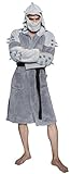 Ninja Turtles Men's TMNT Shredder Adult Costume Robe, Silver/Purple, One Size