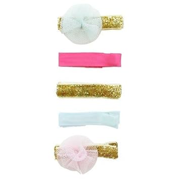 Amazon Com Remington Girls Pom Pom Clips 5 Ct Gold Beauty