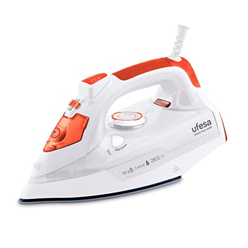 Steam Tech 2800 Bügeleisen Dampf 2800 W, Dampfleistung 0 – 30 g/min, Pressfunktion 180 g, Keramiksohle, Dampf oder Trocken, 3-faches Anti-Kalk-System, Anti-Tropfen, Amazon-Exklusiv