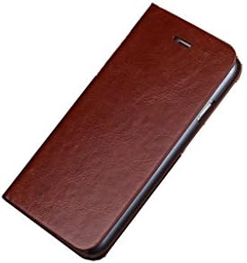 HWER 2 in 1 Bundle for HUAWEI Ascend P7 Leather Flip Protective Wallet Cover Shell with HD Screen Protector,Color:business-Brown