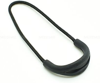 9pcs/pack U Shape Color Zipper Pulls Fits/zipper Fixer For Apparel Accessories (Black)
