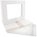 US Art Supply Art Mats Acid-Free Pre-Cut 5x7 White Picture Mat Matte Sets. Includes a Pack of 25 White Core Bevel Cut Mattes for 4x6 Photos, Pack of 25 Backers & 25 Clear Sleeves Bags