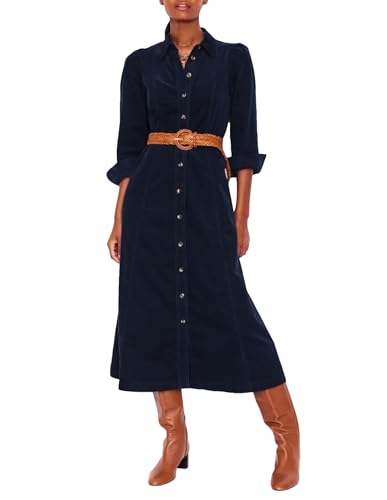 YEXPINE Women's Corduroy Maxi Dress Long Sleeve Cord Button Down Fall Shirt Long Dress with Belt