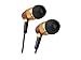 Rosewill RHTS-11002 3.5mm Gold-Plated Connector Canal High Fidelity Passive Noise Isolating Rosewood Earbuds