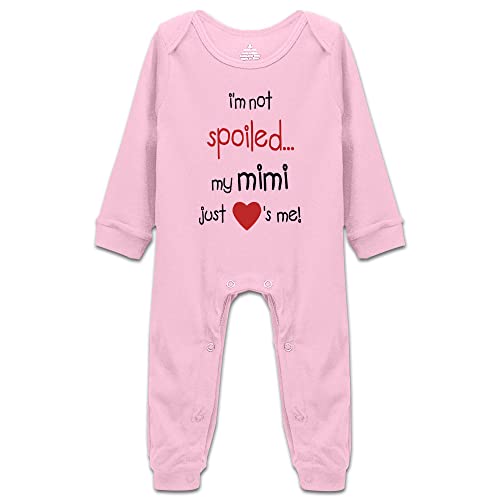 I'm Not Spoiled My Mimi Just Loves Me Baby Bodysuit Cotton Infant Romper Unisex Toddler Outfits