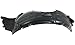 Evan Fischer Fender Liner Front, Driver Side Compatible with 2010-2012 Hyundai Genesis Coupe Plastic Material - HY1248120