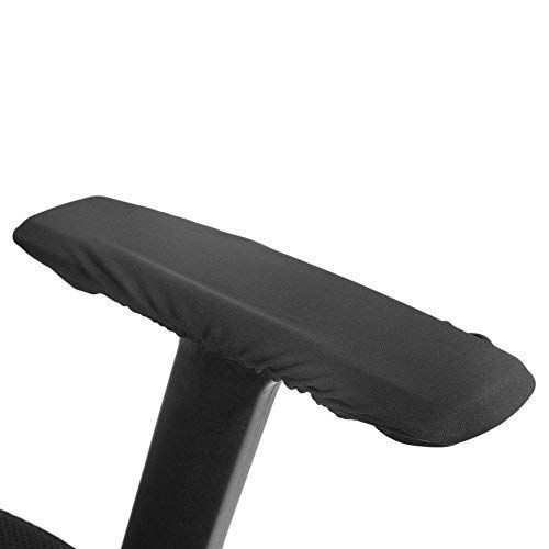 Zerodis 1 Pair Removable Armrest Covers for Office Chair Elastic Universal Cushion for Armrest Protector,Washable Chair Armrest Pad Covers (black)