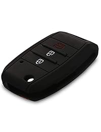 Kwmobile - Funda de silicona para llave de coche Kia de 3 a 4 botones, color negro, verde claro y verde oscuro