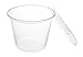 Crystal Ware Plastic Portion Cups with Lids, Condiment Cup, Jello Shot, Soufflé Portion, Sampling Cup (Clear, 4oz 100 Cups/Lids)