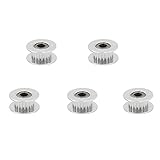 5pcs GT2 20 Teeth Bore 5mm Aluminum Tooth Timing