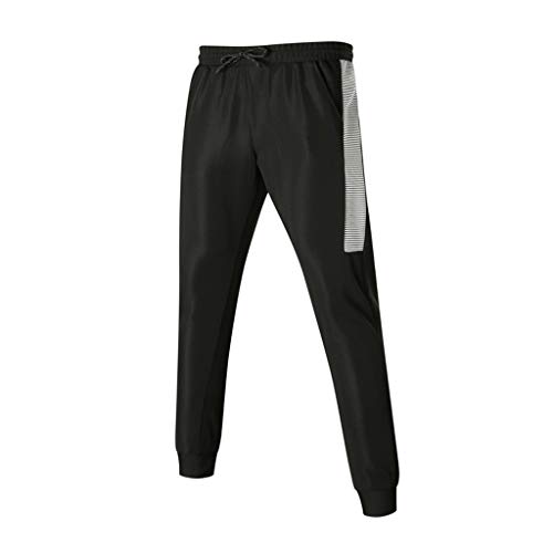 Men's Gym Contrast Jogging Sweatsuit Full Tracksuit Hoodies Joggers Set Activewear White