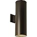 Progress Lighting 6-Inch Cylinder Outdoor Wall Sconce, 2-Light Modern Wall Mount Up and Down Lights, Interior and Exterior Lighting for Home or Porch, Aluminum Construction, Antique Bronze (P5642-20)