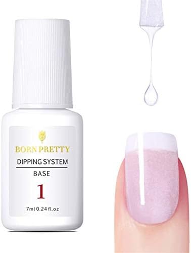 Dip Powder Dipping Liquids Essentials Kit Steps 1 to 4 - Base, Activator, Top, Brush Saver