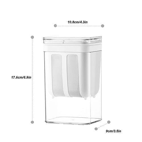 Tuwei Yogurt Strainer, Large Capacity Greek Yogurt Filter Strainer AS PET Stainless Steel Greek Yogurt Maker with Ultra Fine Mesh for Home, Whey Separation Tool, Easy to Use