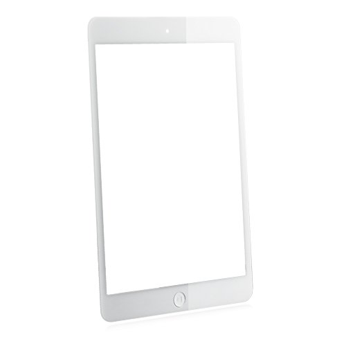 Touch-Screen-for-iPad-Mini-1-2-RetinaWhiteFront-Screen-Digitizer-with-IC-Chip-Home-Button-and-Camera-Holder-7-Pieces-Tools-Adhesive-Tape-Pre-installed-by-Tongyin