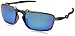 Oakley Men's OO6020 Badman Rectangular Sunglasses, Plasma/Sapphire Iridium Polarized, 60 mm