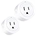 Smart Plug, Wi-Fi Enabled Mini Sockets Smart Outlets No Hub Required Timing Function Control Your Electric Devices from Anywhere Compatible with Alexa and Google Assistant 2-Pack Amysen