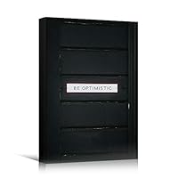 Canvas Wall Art Pressed Quotes Bedroom Industrial Inspirational Modern Art Multicolor Neon Photography Quotes Urban - 12x18 inches