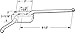 Prime-Line H 3568 9-1/2 In., Bronze, Left Hand Casement Operator (Single Pack)