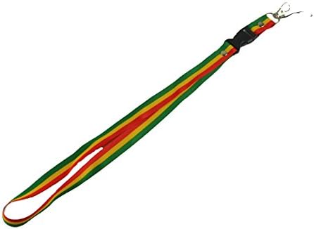 Keychain Lanyard Rasta Red Yellow Green