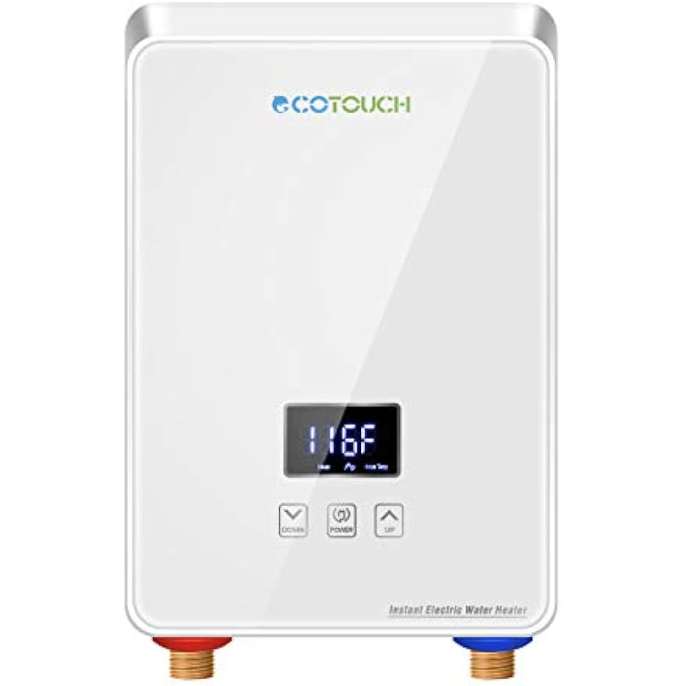 Electric Tankless Water Heater PointofUse Hot Digital Display For