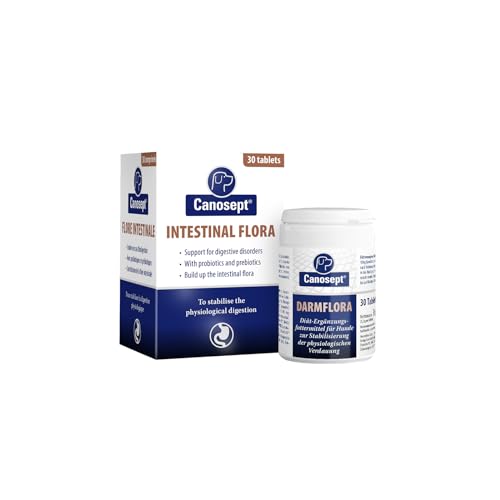 flora intestinale cane - probiotici per cani e prebiotici - enzimi digestivi - supporta i disturbi digestivi - rafforza la flora intestinale - probiotico digestivo per cani - 30 compresse