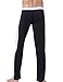 Athletic Running Pants Mens Polyster with Drawstring Black,Large