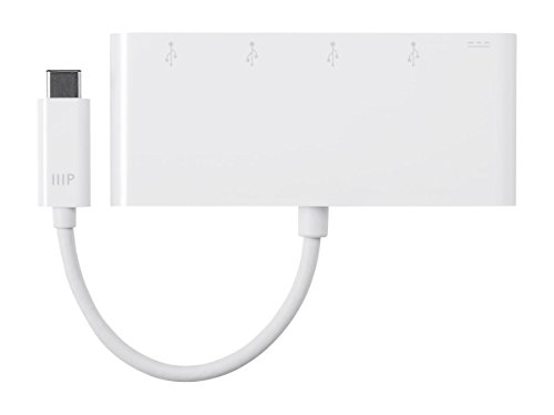 Monoprice Select Series USB-C to 4x USB-A 3.0 & USB-C (F) Adapter