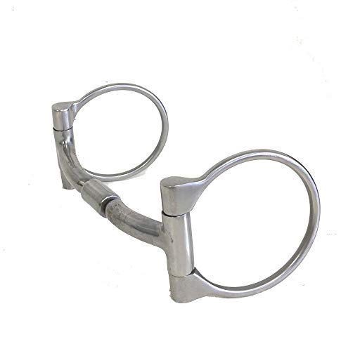 AJ Tack Wholesale Billy Allen Horse Snaffle Bit Offset Dee Ring Sweet Iron Copper Inlay 5"
