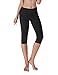 Yoga Reflex Women's Basic High Waist Active Running Workout Yoga Capri Leggings