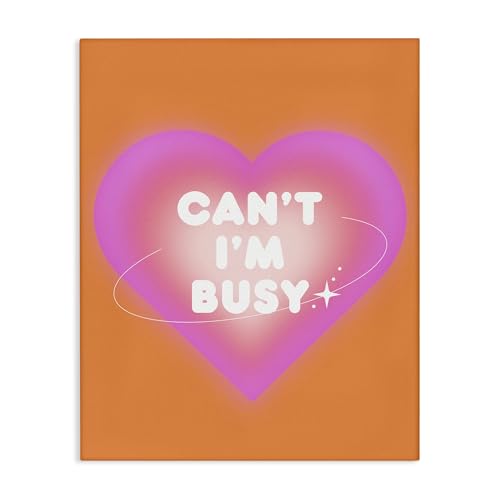 Stupell Industries Can't I'm Busy Phrase Canvas Wall Art Design by House of Lul…