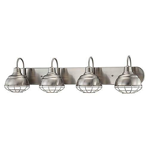 Millennium 5424-SN Four Light Vanity, Pwt, Nckl, B/S, Slvr.