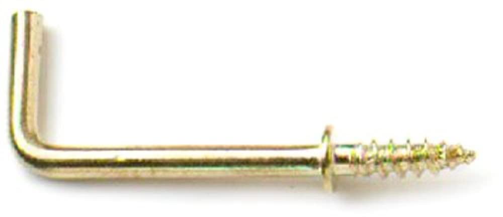 Merriway® BH01119 (25 Pcs) EB Brass Plated Square Shouldered Dresser Hooks, 19 mm (3/4 inch) - Pack of 25 Pieces