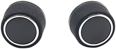 longyitrade 2 Pcs Car Audio Control Knob,Replacement Rear Radio Audio Volume Control Knob for 07-13 Chevrolet GMC Black